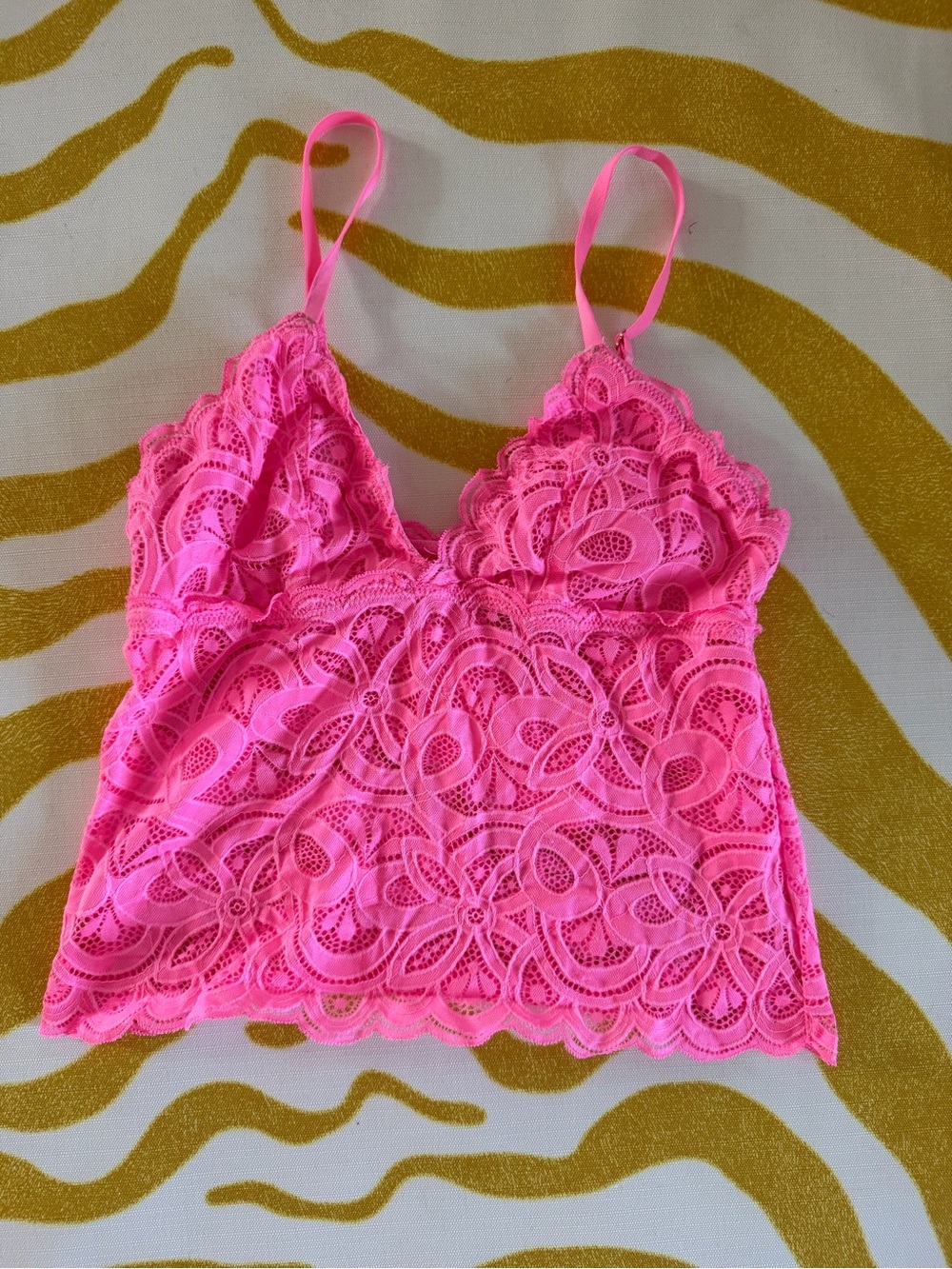 Aerie Lace Cami in Hot Pink
